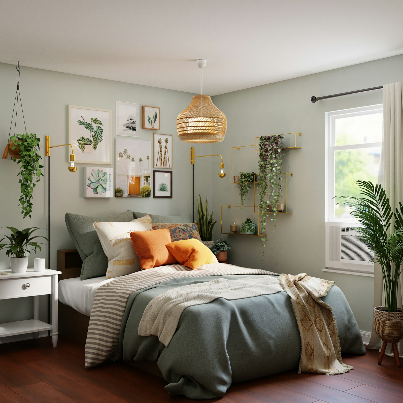 Laminate floor installation in living space